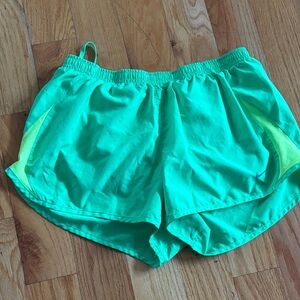 Nike Women's Bright Green Athletic Shorts